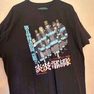 Black Firefighter Graphic Tee